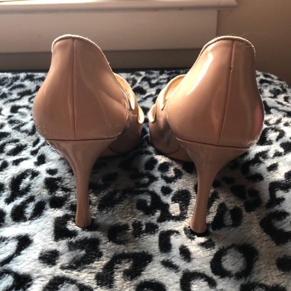 (Sold!)Manolo blahnik maryjane Campari nude 37 6.5 - Picture 3 of 10